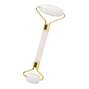 Rolo Pedra de Jade + Placa Gua Sha Massagem Facial Anti Ruga Rolinho Jade