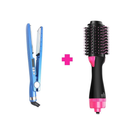 Kit Escova Secadora + Chapinha Pinkless – Alise e Modele com Resultado de Salão ( 110V ou 220V)